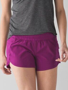 Lululemon Athletica Women's Tracker Short IV in Deep Fuschia Size 4